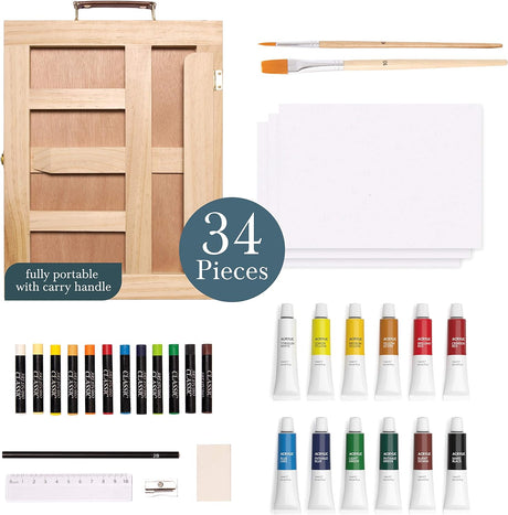 Elements Mixed Media Easel Art Set