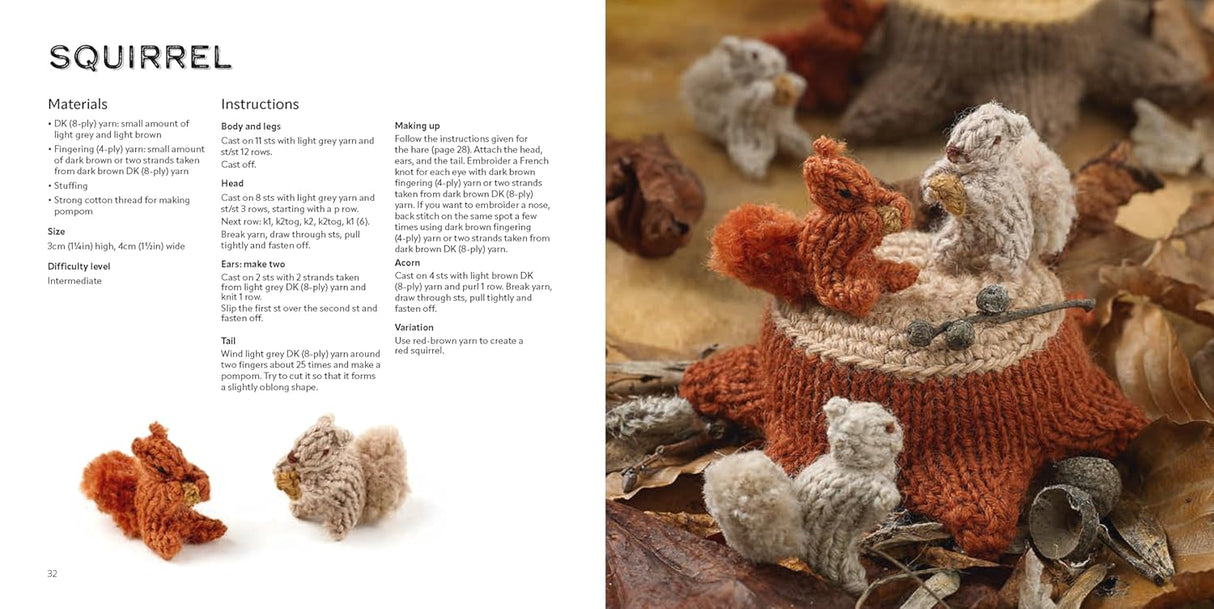 Knit a Mini Woodland Book