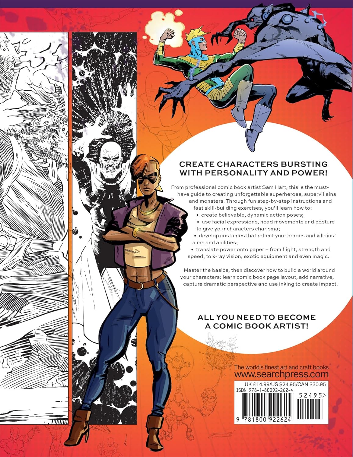 Comic Art Superheroes Book