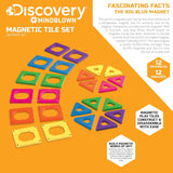 Discovery Mindblown: Magnetic Tiles Set (24 Pieces)