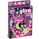 Glow Glitter Stars 40 Moon & stars