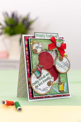 Sara Signature Crafty Fun-5" x 7" Cut & Emboss Folder-Cute as a Button