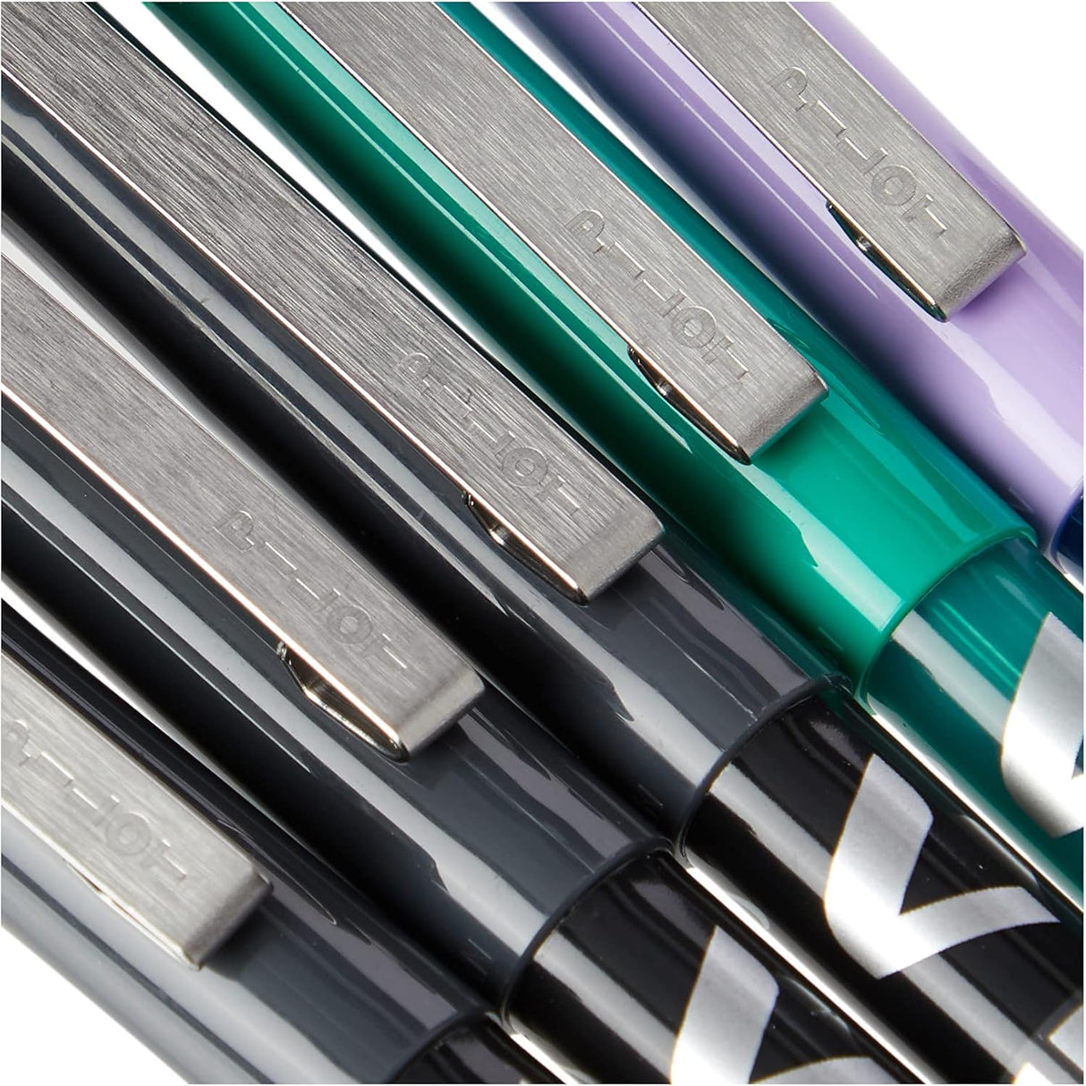 Pilot V5 Hi-Tecpoint Rollerball Pens - Assorted Colours (5 Pack)