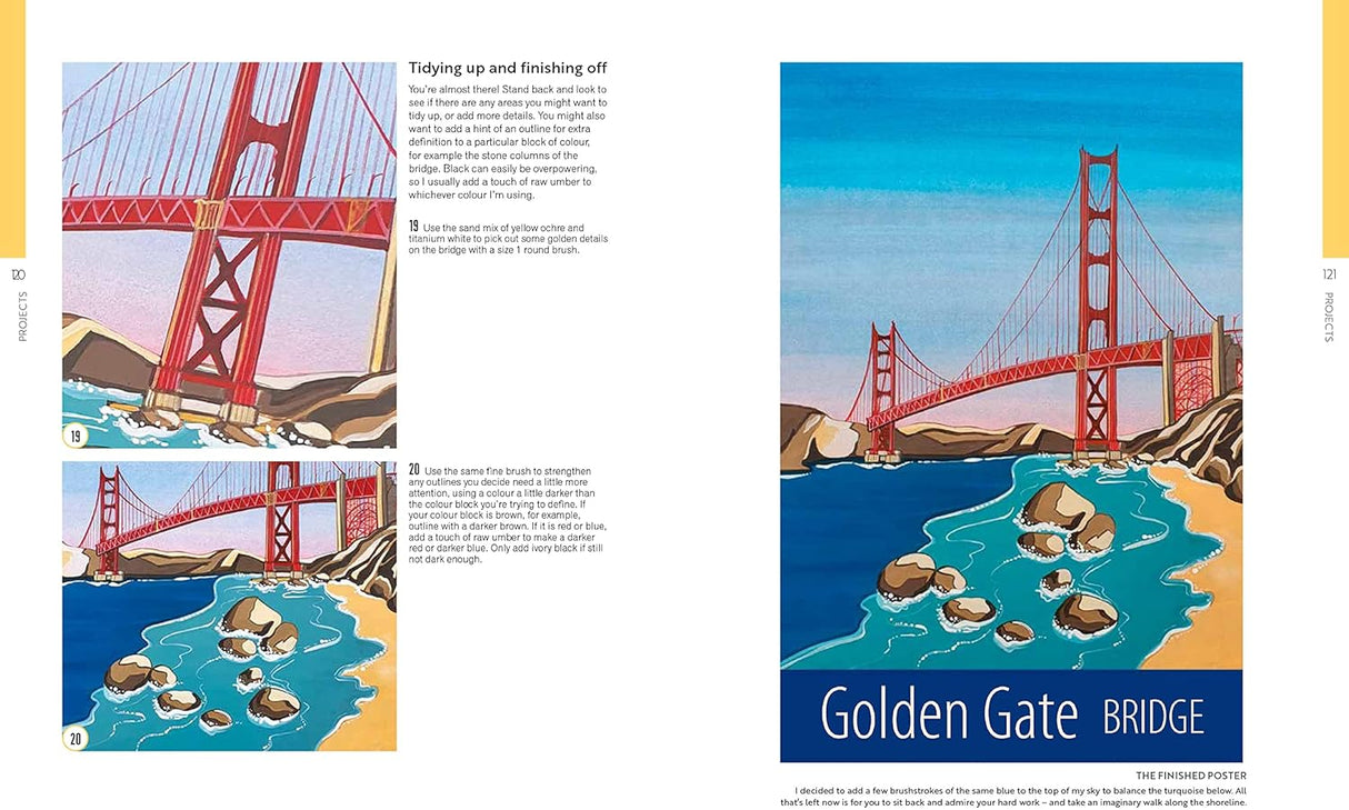 Passport to Painting: Retro-style Travel Poster Art Book
