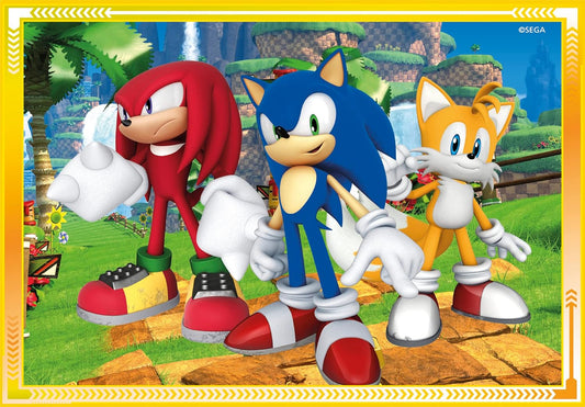 Children's Sonic the Hedgehog Clementoni Jigsaw Puzzles 4 in 1