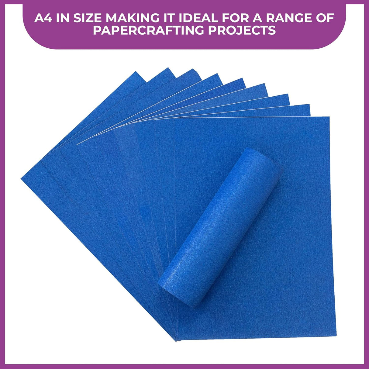 Crafter's Companion Glitter Card 10 Pack - Royal Blue