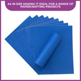 Crafter's Companion Glitter Card 10 Pack - Royal Blue