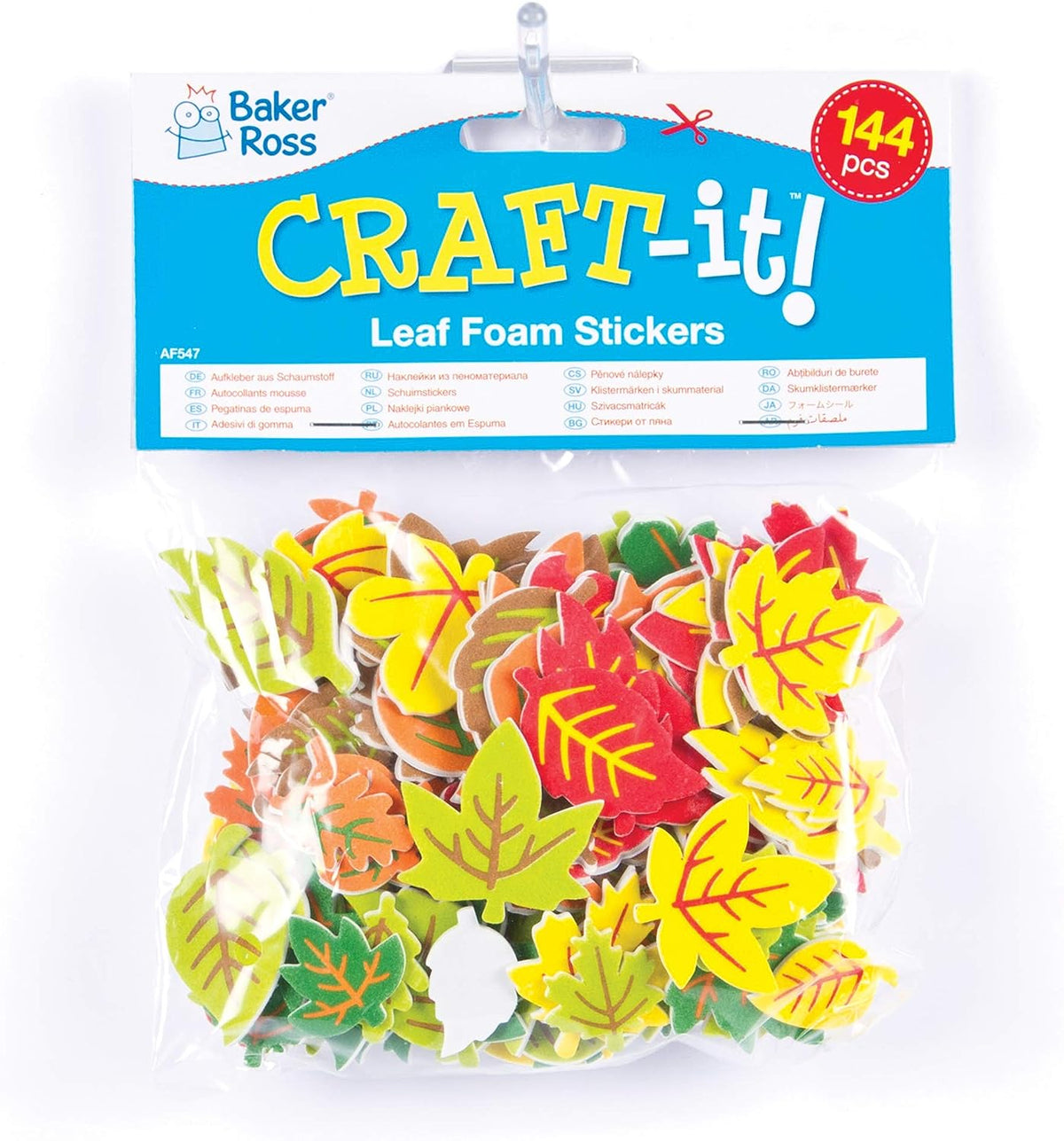 Leaf Foam Stickers (Pack of 144)