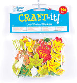 Leaf Foam Stickers (Pack of 144)