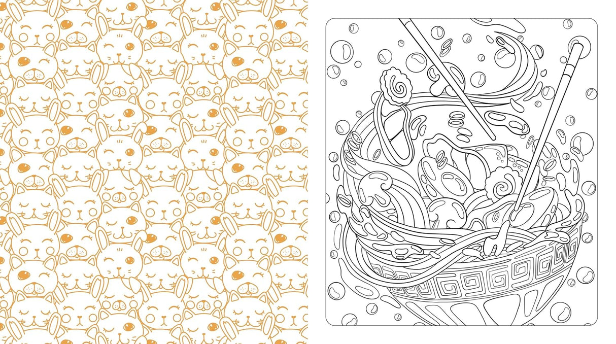 Kawaii Cuties Colouring Book