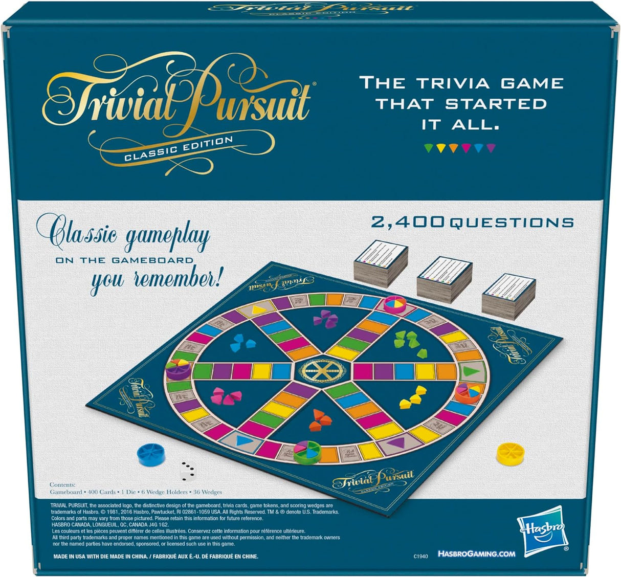 Trivial Pursuit Classic Edition Trivia Game