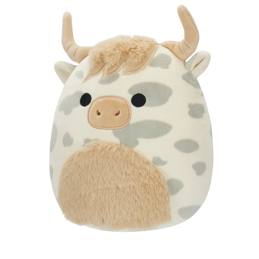 Squishmallow 7.5 Inch Borsa Grey Spotted Highland Cow