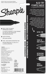 Sharpie Fine Tip Permanent Markers - Black (5 Pack)