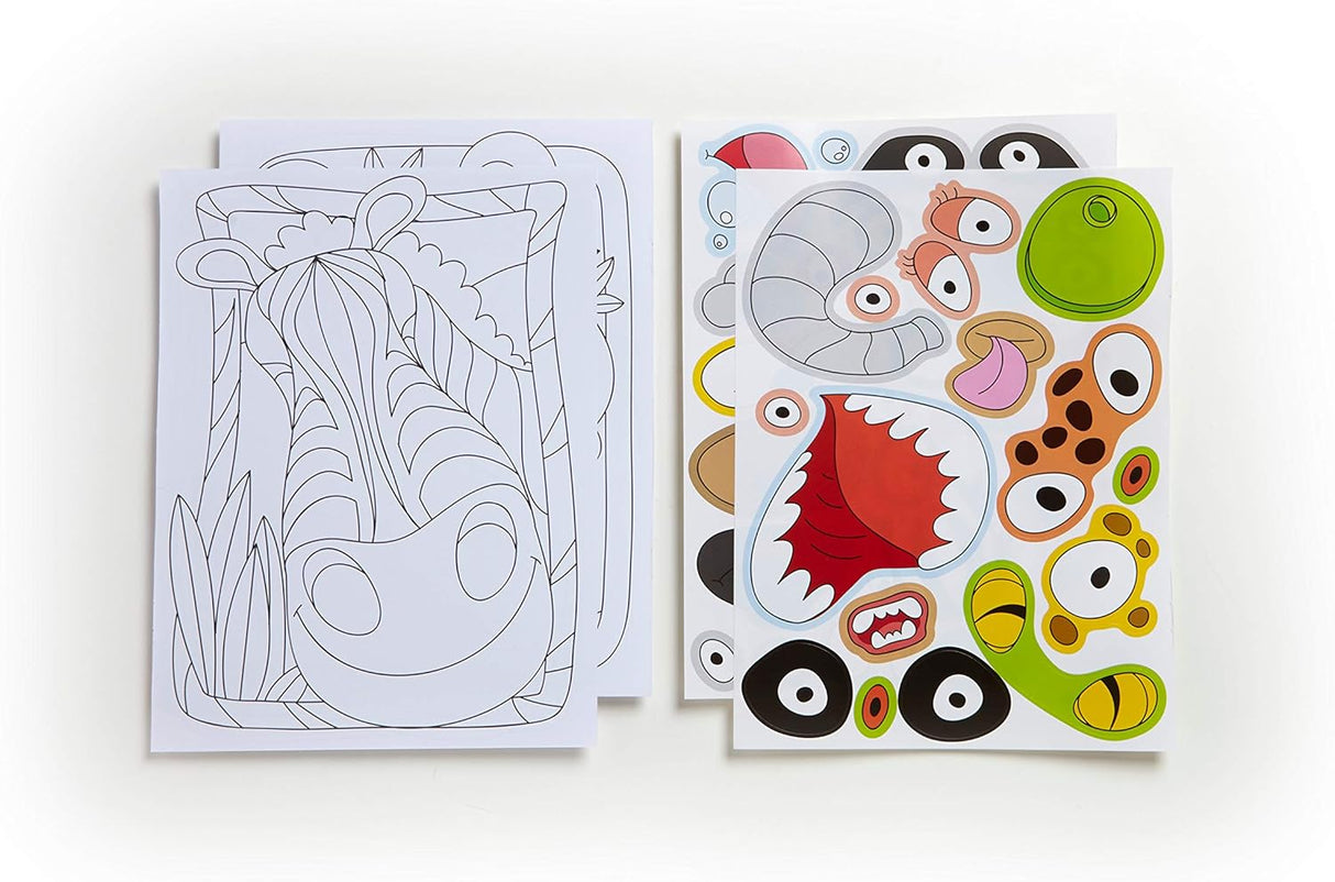 Crayola Funny Faces Sticker Book- People