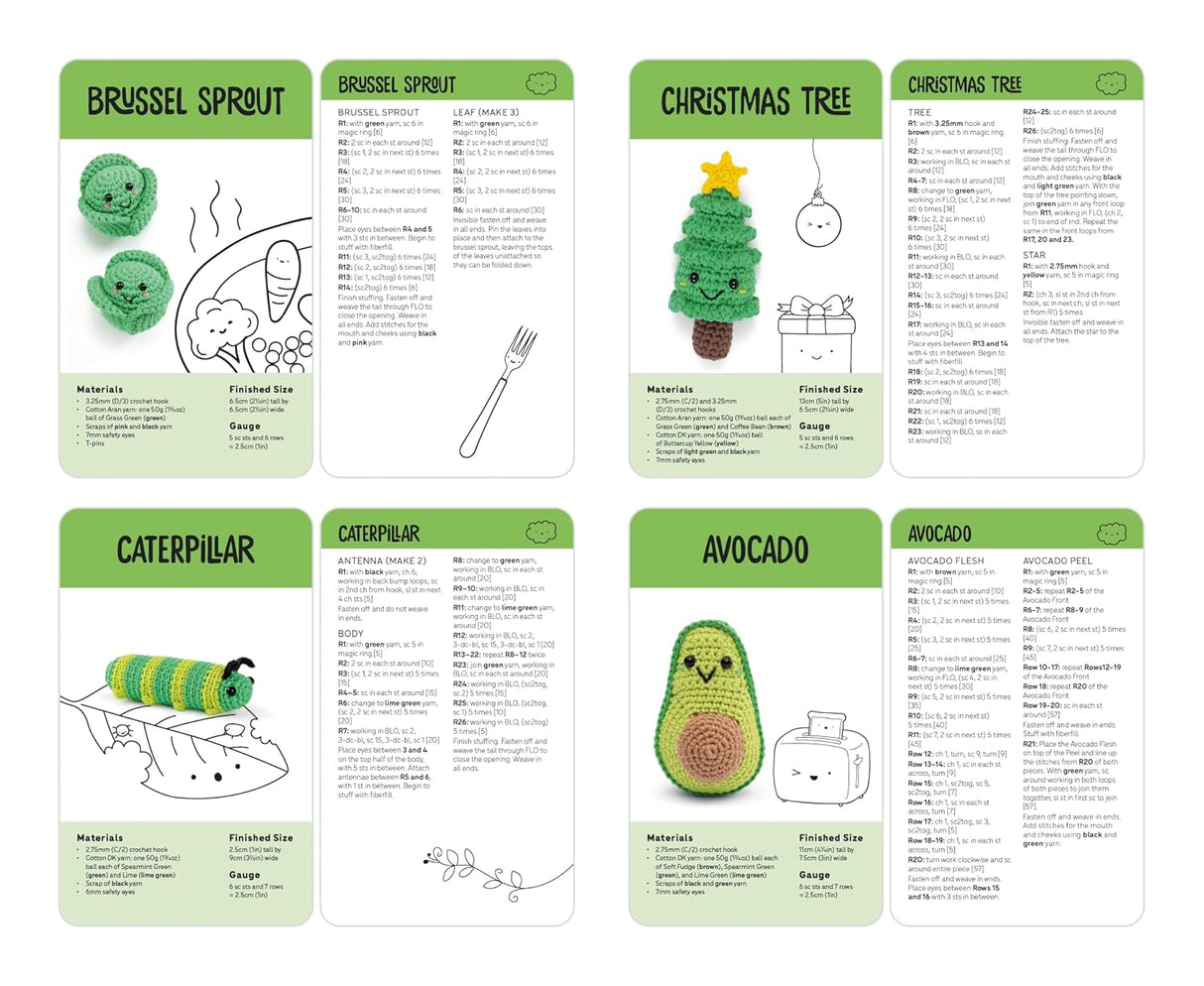 Kawaii Crochet Card Deck