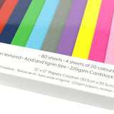 Dovecraft 12x12 Premium Textured Cardstock (80 Sheets)