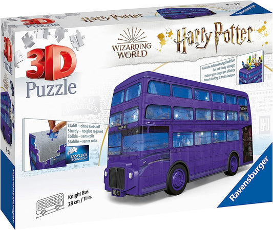 Harry Potter Knight Bus 3D Puzzle 216 Piece Jigsaw