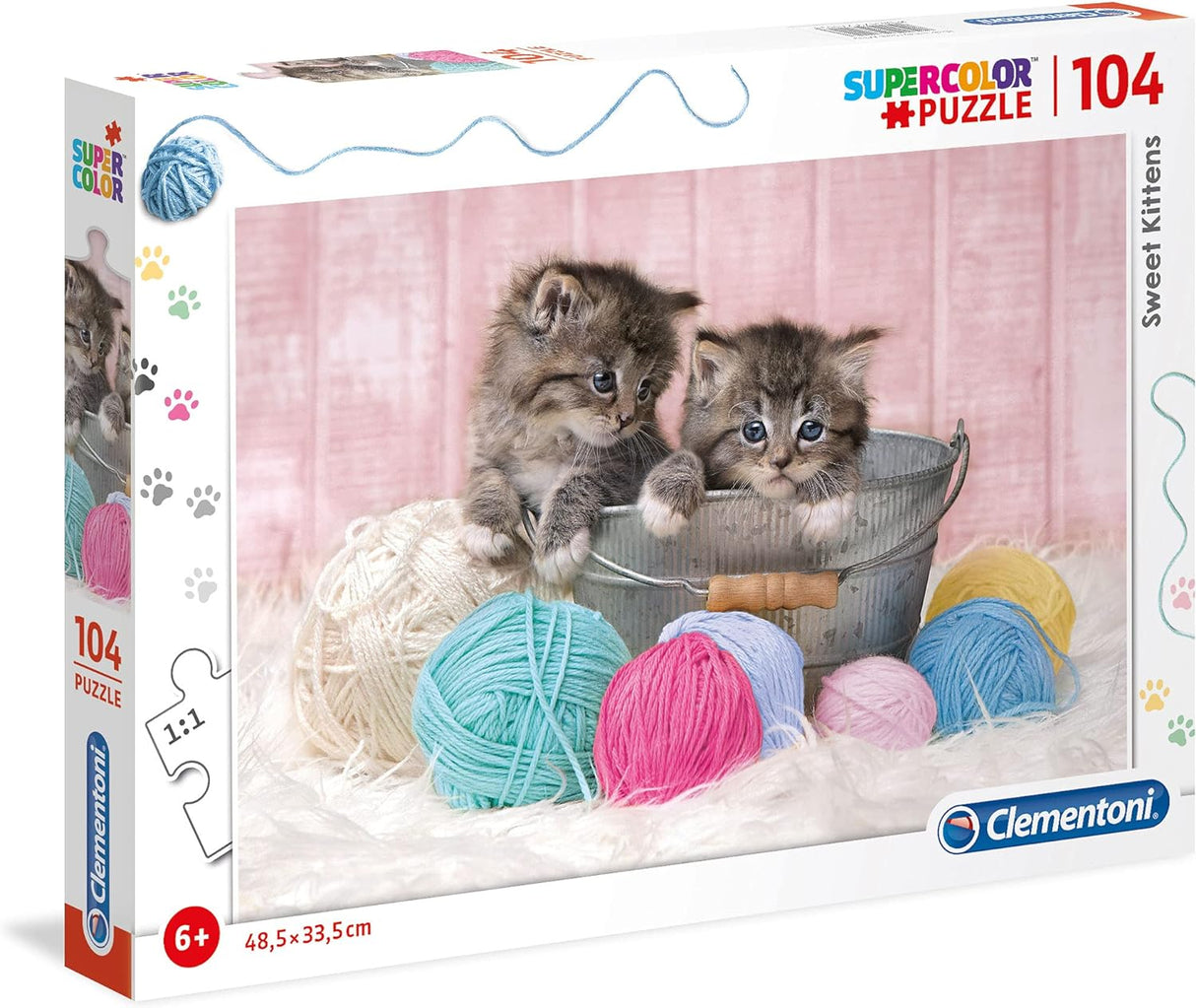 SuperColor Clementoni Sweet Kittens 104 Piece Jigsaw Puzzle