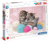 SuperColor Clementoni Sweet Kittens 104 Piece Jigsaw Puzzle