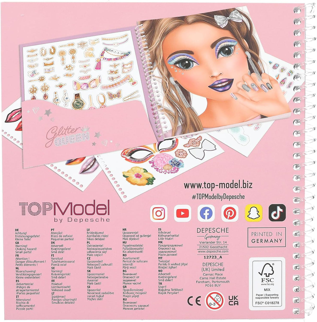 TOPModel Dress Me Up Face Glitter Queen