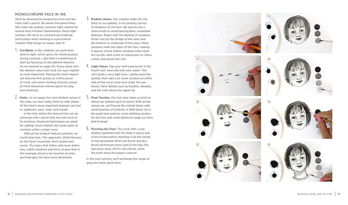 Drawing & Painting Expressive Little Faces Book