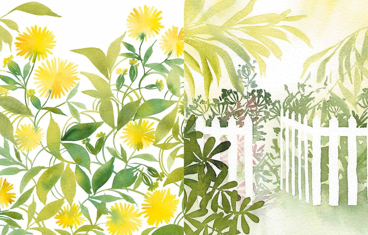 Reverse Coloring Gardens Book