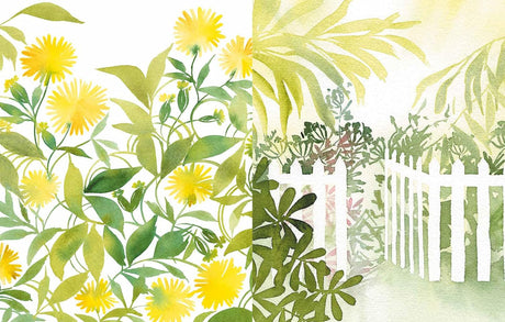 Reverse Coloring Gardens Book