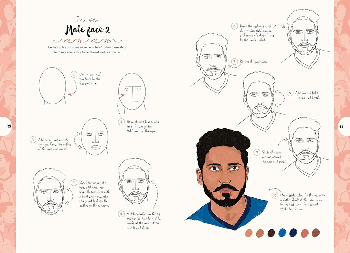 10 Step Drawing: People Book