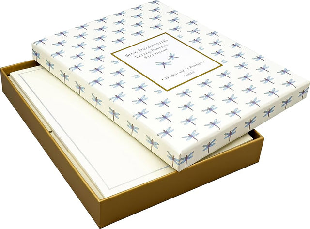 Writing Set - Blue Dragonflies
