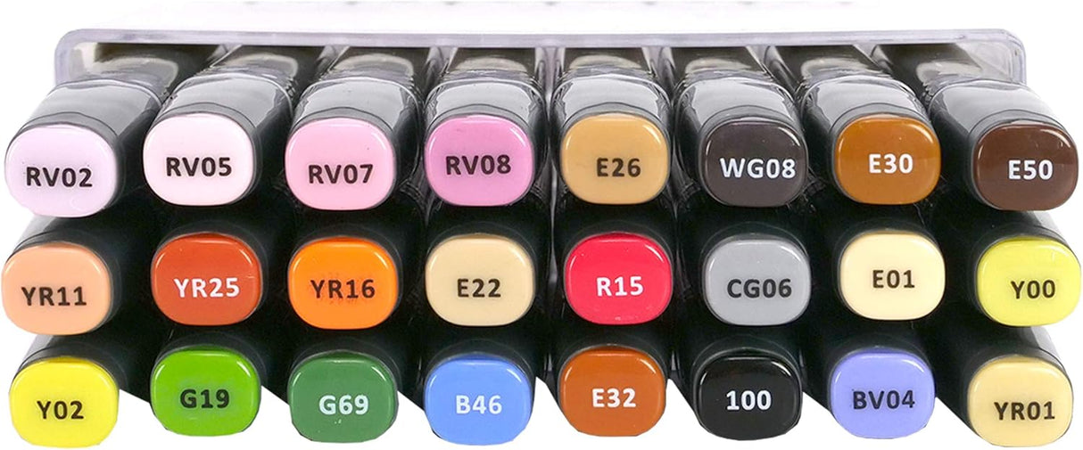 Nova Designer Dual Tip Alcohol Markers - Social Blends (24 Pack)