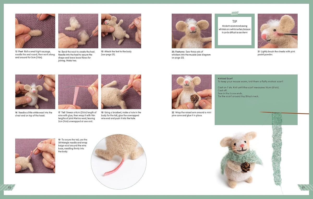 Cute Animals to Needle Felt Book