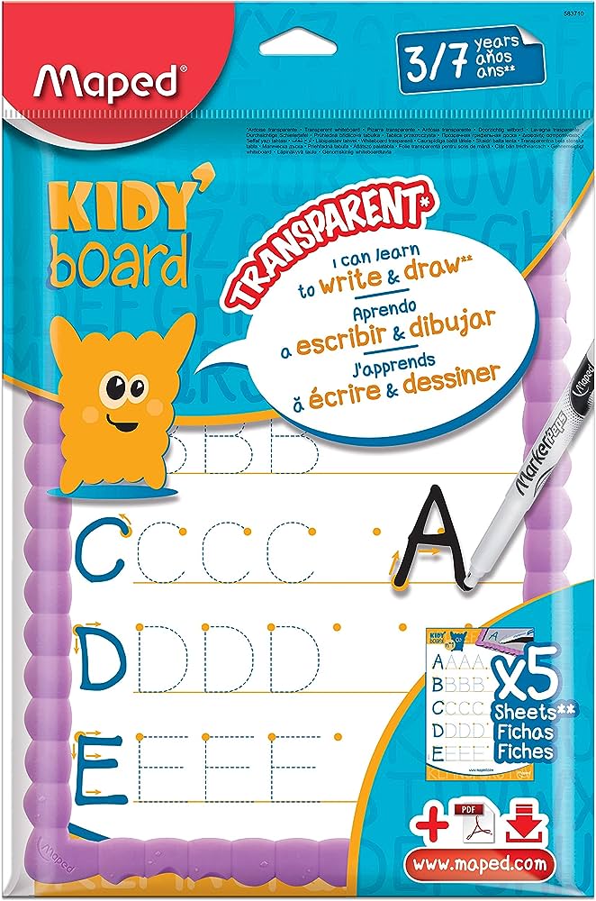 MAPED TRANS. WRITING BOARD