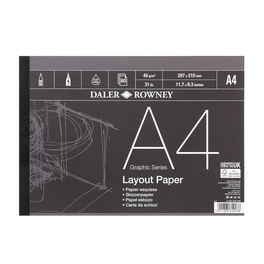 Daler-Rowney Graphic Series A4 Layout Paper Pad