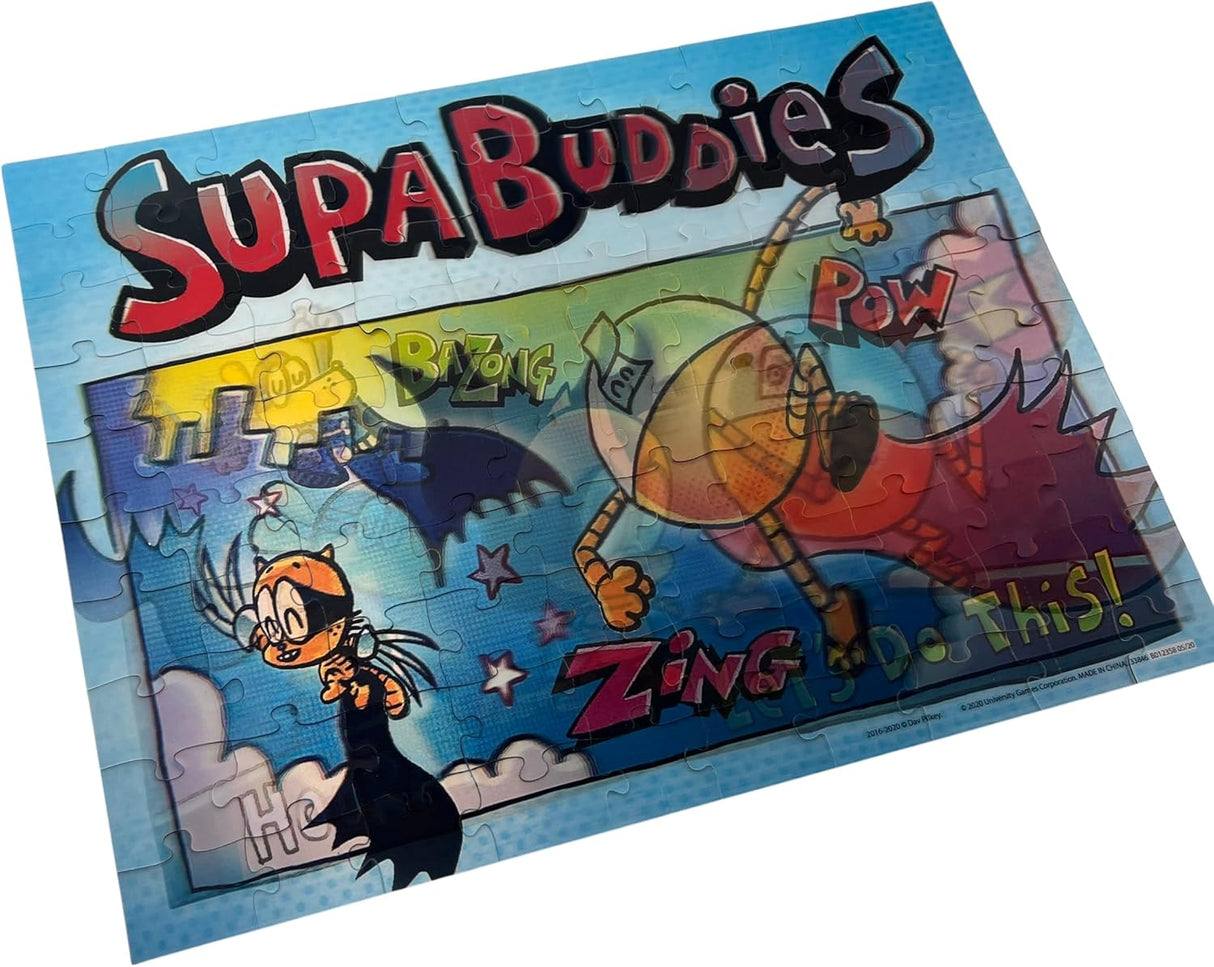 Dog Man 100 Piece Lenticular Puzzle - Supa Buddies