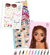 TOPModel Make-Up Colouring Book