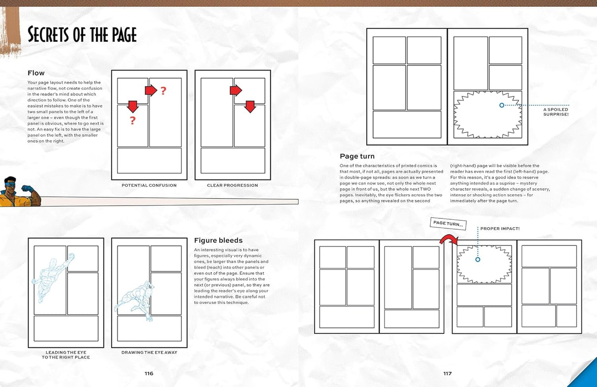 Comic Art Superheroes Book