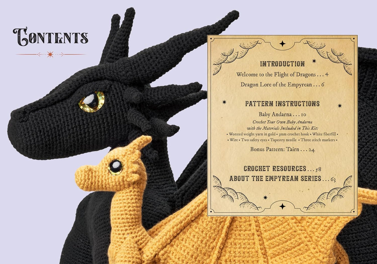 Official Fourth Wing Crochet Kit: Flight of Dragons