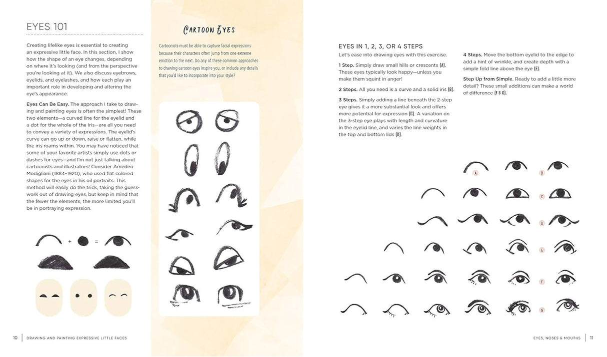 Drawing & Painting Expressive Little Faces Book