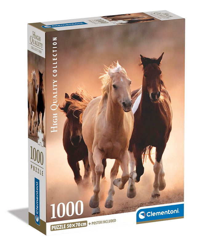 1000 Piece Jigsaw Puzzle - Running Horses