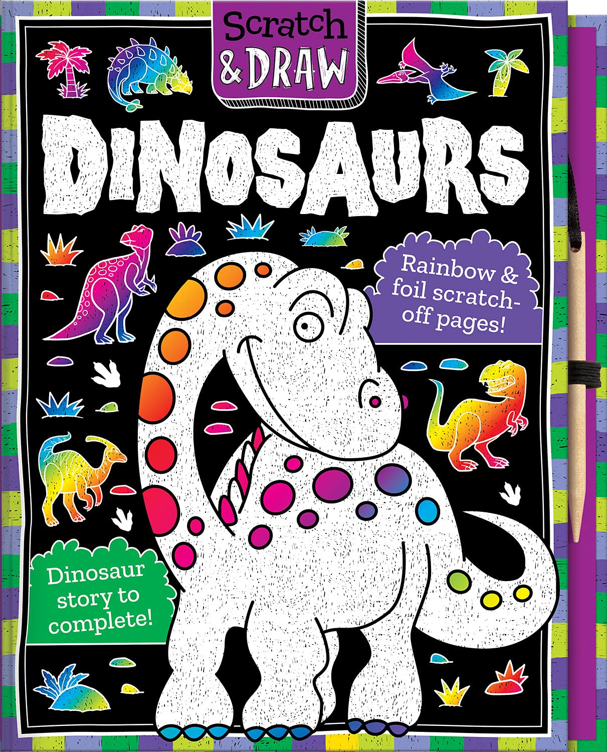 Scratch and Draw Book Dinosaurs