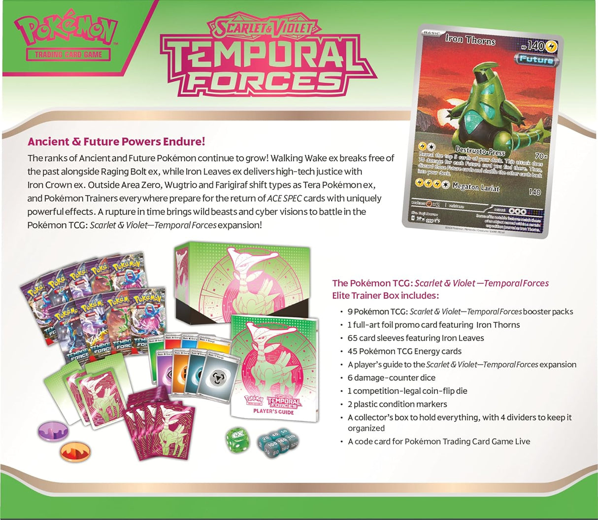 Pokémon Scarlet & Violet Temporal Forces Elite Trainer Box