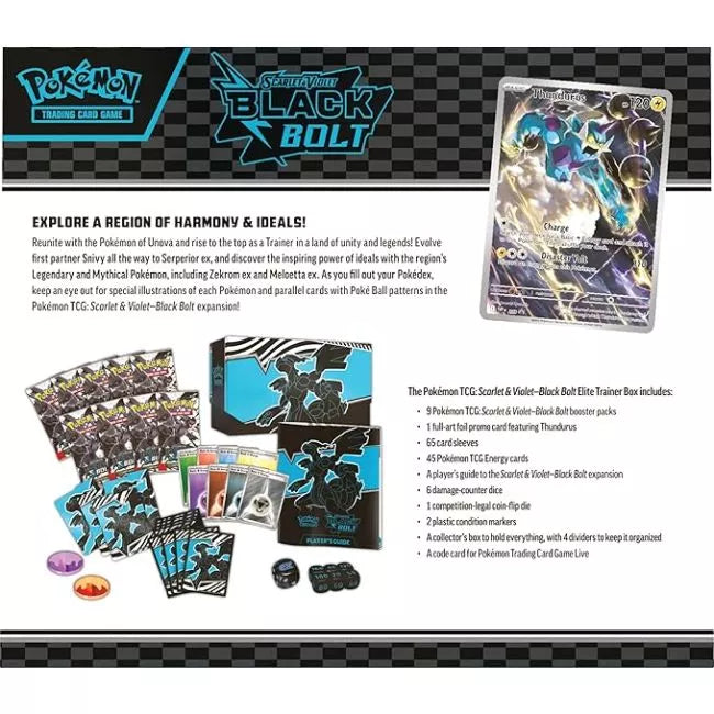 Pokemon Trading Card Game - Black Bolt Elite Trainer Box Zekrom