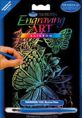 Rainbow Engraving Art Set - Butterflies