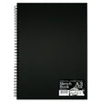 Elements Wire-O Black Sketch Book Black Paper Portrait - A3
