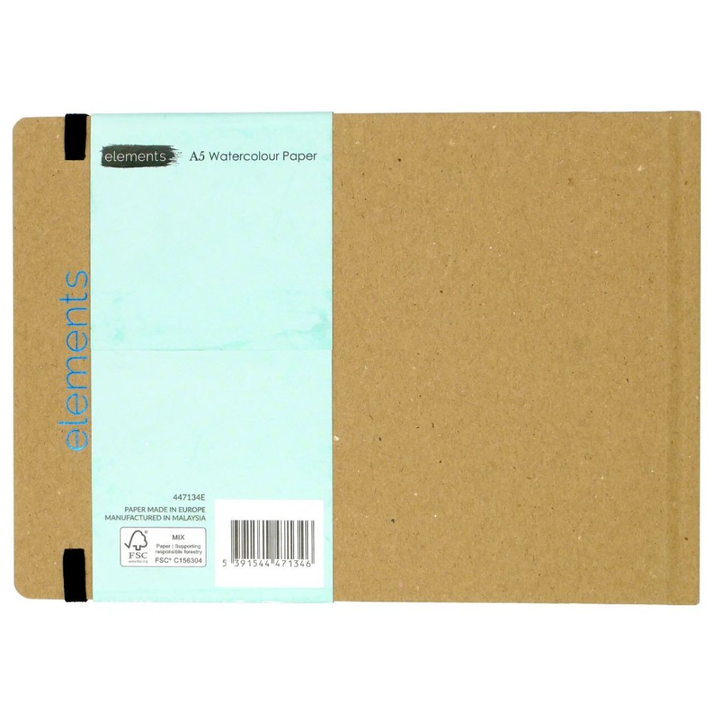 Elements Hard Cover Watercolour Book Landscape - A6