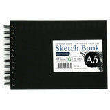 Elements Wire-O Hard Cover Sketch Book Landscape -  A5