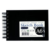 Elements Wire-O Hard Cover Sketch Book 180gsm Landscape - A6