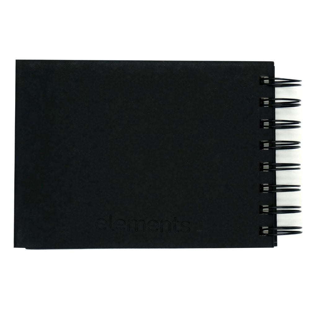 Elements Wire-O Hard Cover Sketch Book 180gsm Landscape - A6