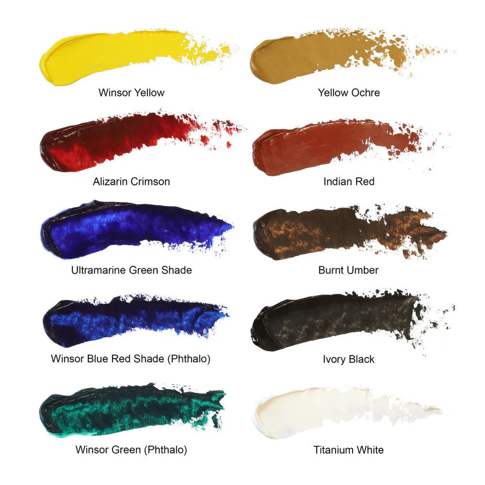 Winsor & Newton Artists' Oil Colour - Introductory Set (10 x 21ml)