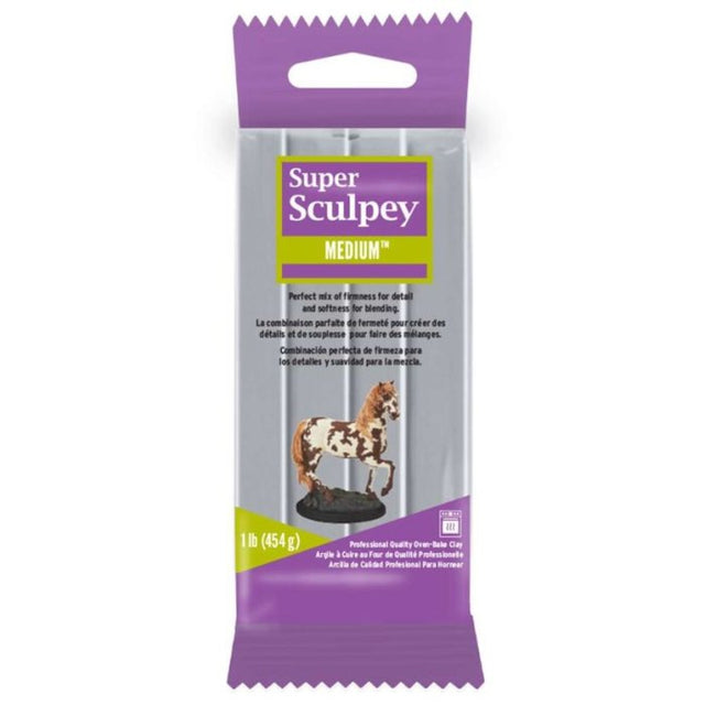 Super Sculpey Medium Blend - Grey 1lb (454g)
